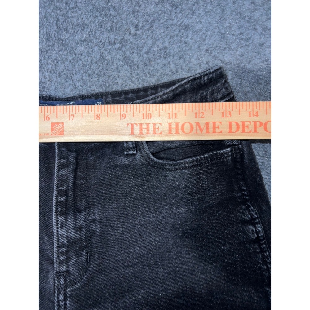 Hollister Ultra High-Rise Mom Jeans Black Vintage Stretch Size 5R W27 L27 - Picture 5 of 7